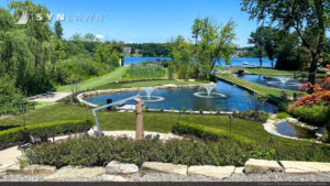 image of SYNLawn artificial grass putting green at Michigan Waterfront Home